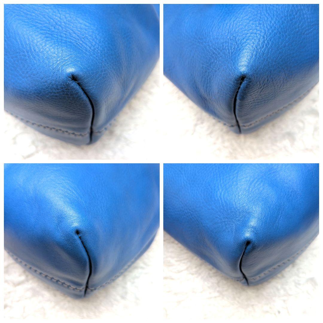 【未使用級 激レア 保存袋付き】ヒロフ　チッチョーネ　巾着トートバッグ S　青