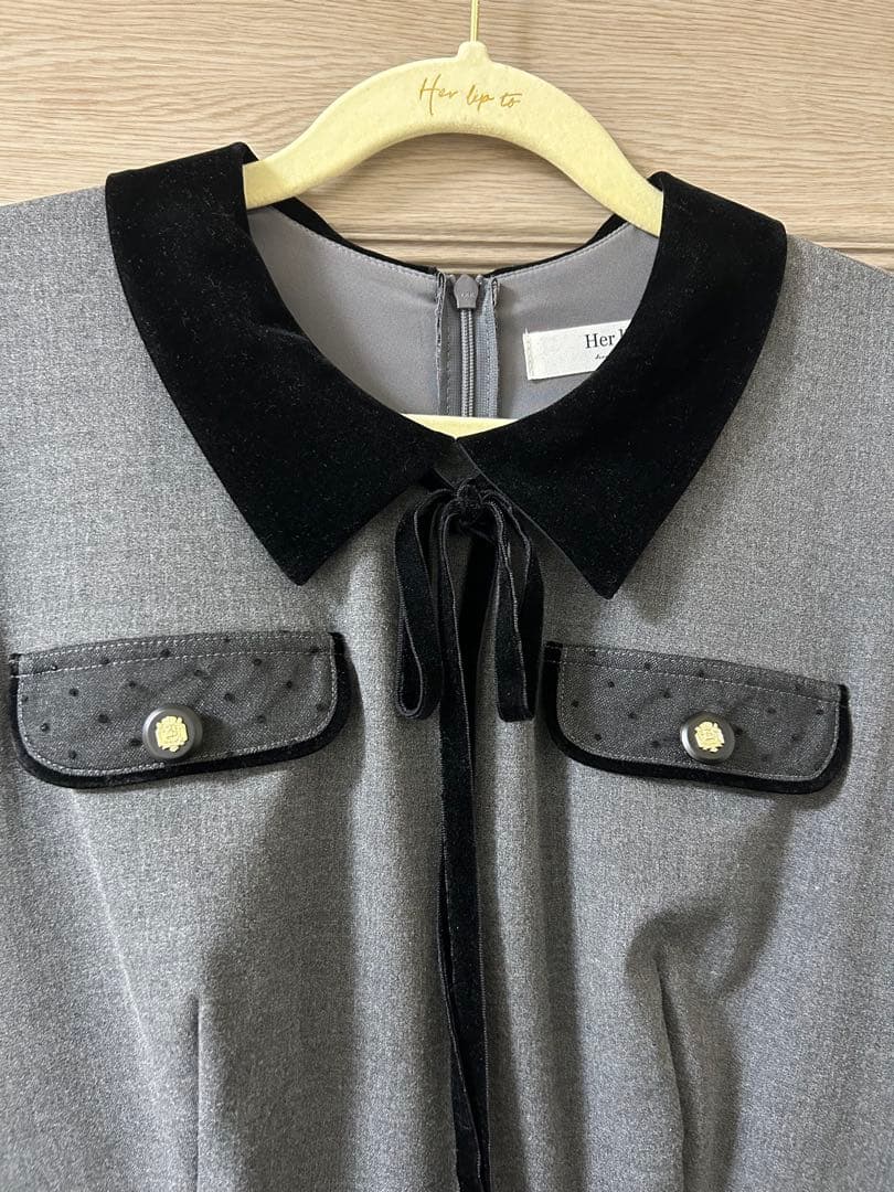 【美品】Her lip to Garnier Pleated Dress