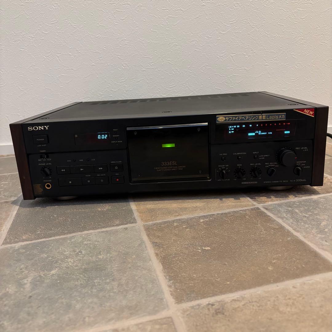 SONY ソニーTC-K333ESL3ヘッドカセットデッキ ジャンク通電確認のみ