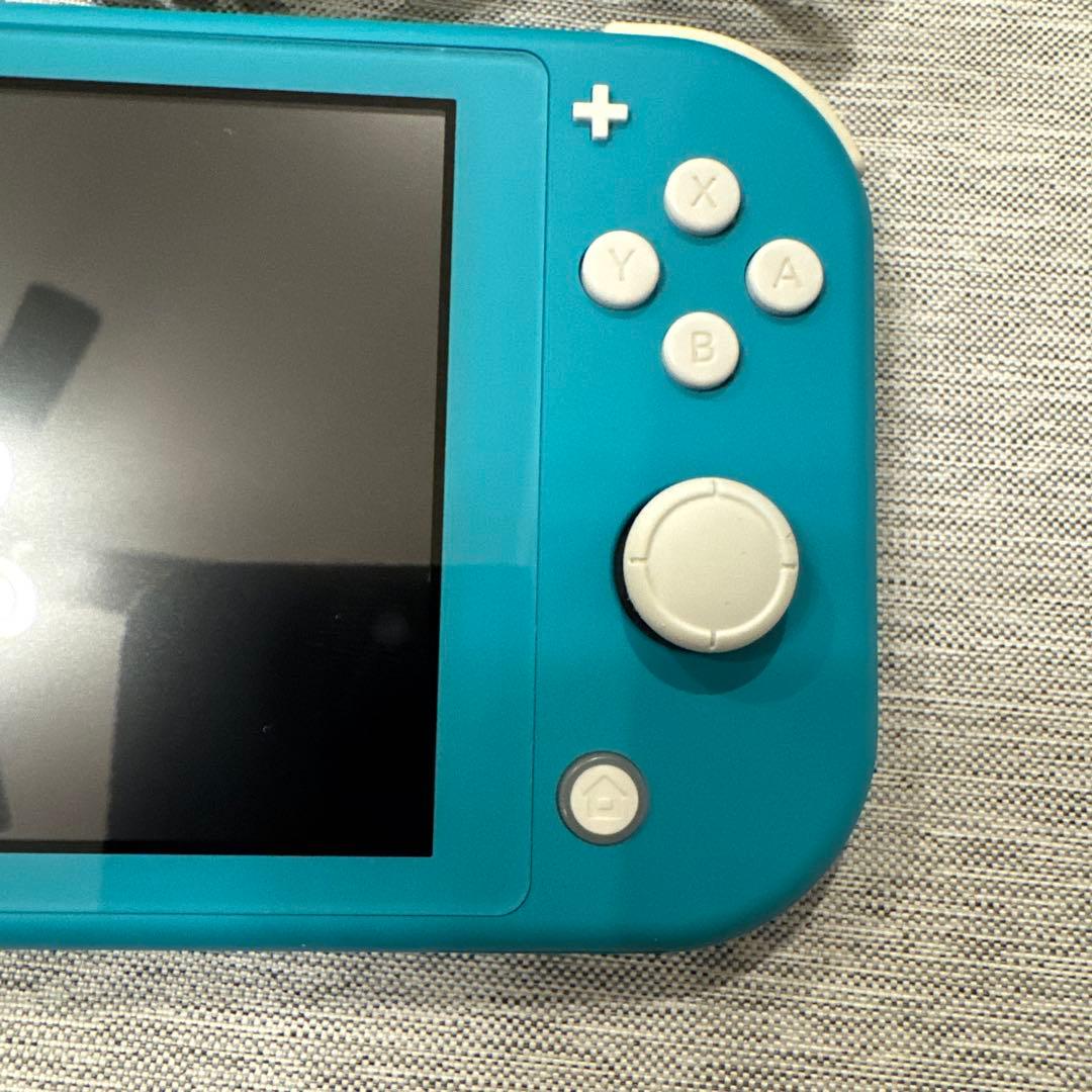 美品　Nintendo Switch Lite ターコイズ 、充電アダプター有