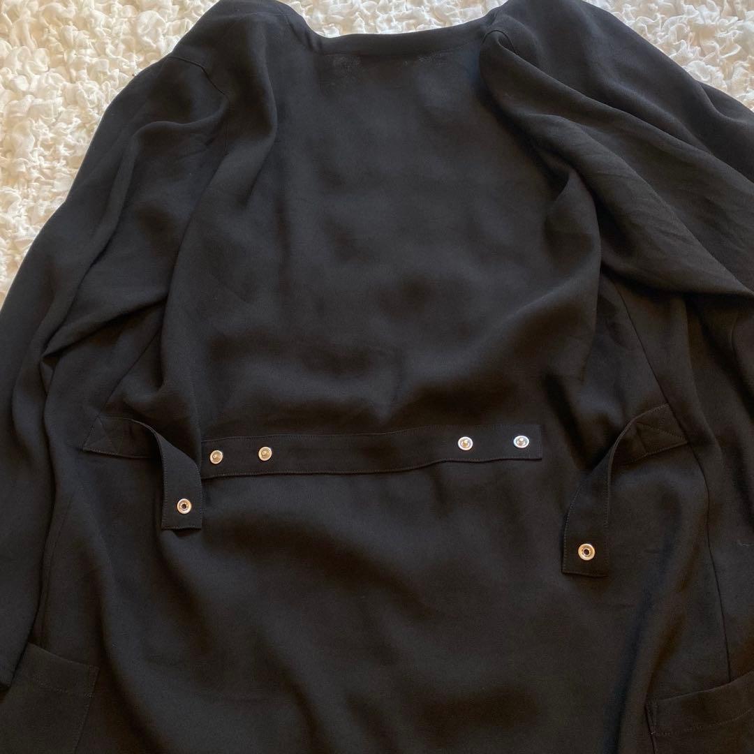 アニエスベー プレッション ロングカーディガン 40 L ブラック ワンピース