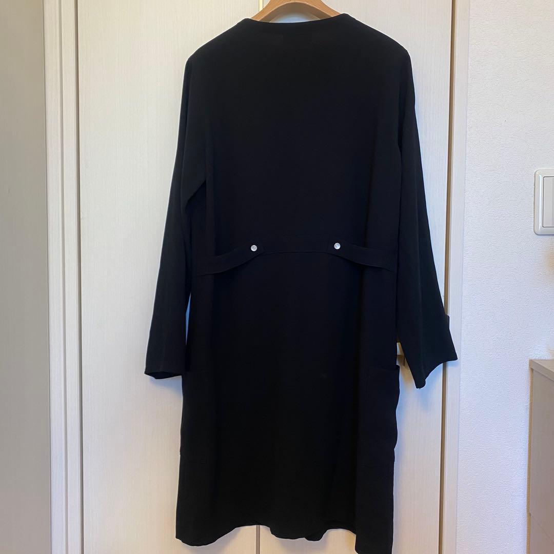 アニエスベー プレッション ロングカーディガン 40 L ブラック ワンピース