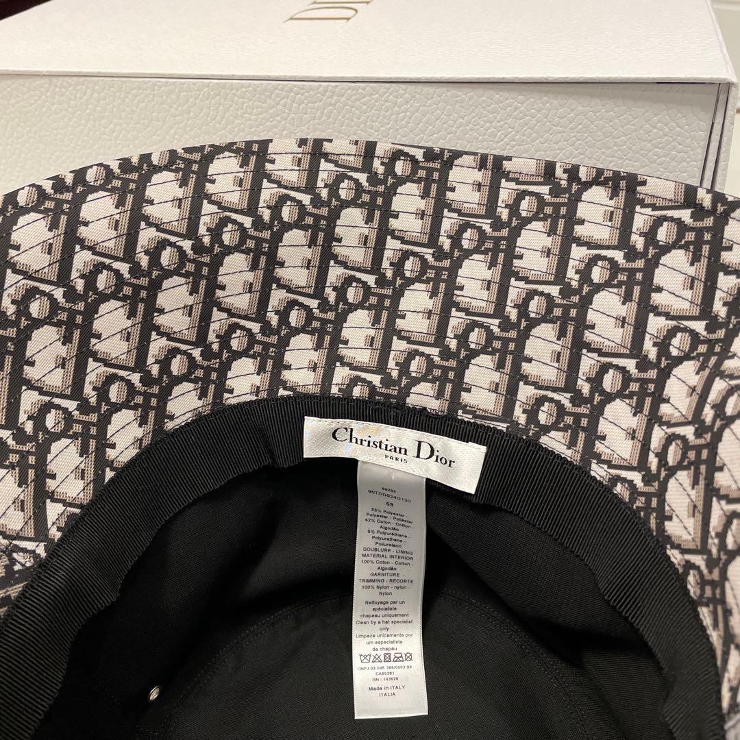 美品！DIOR チュールバケット Teddy-D ボブハット 59サイズ