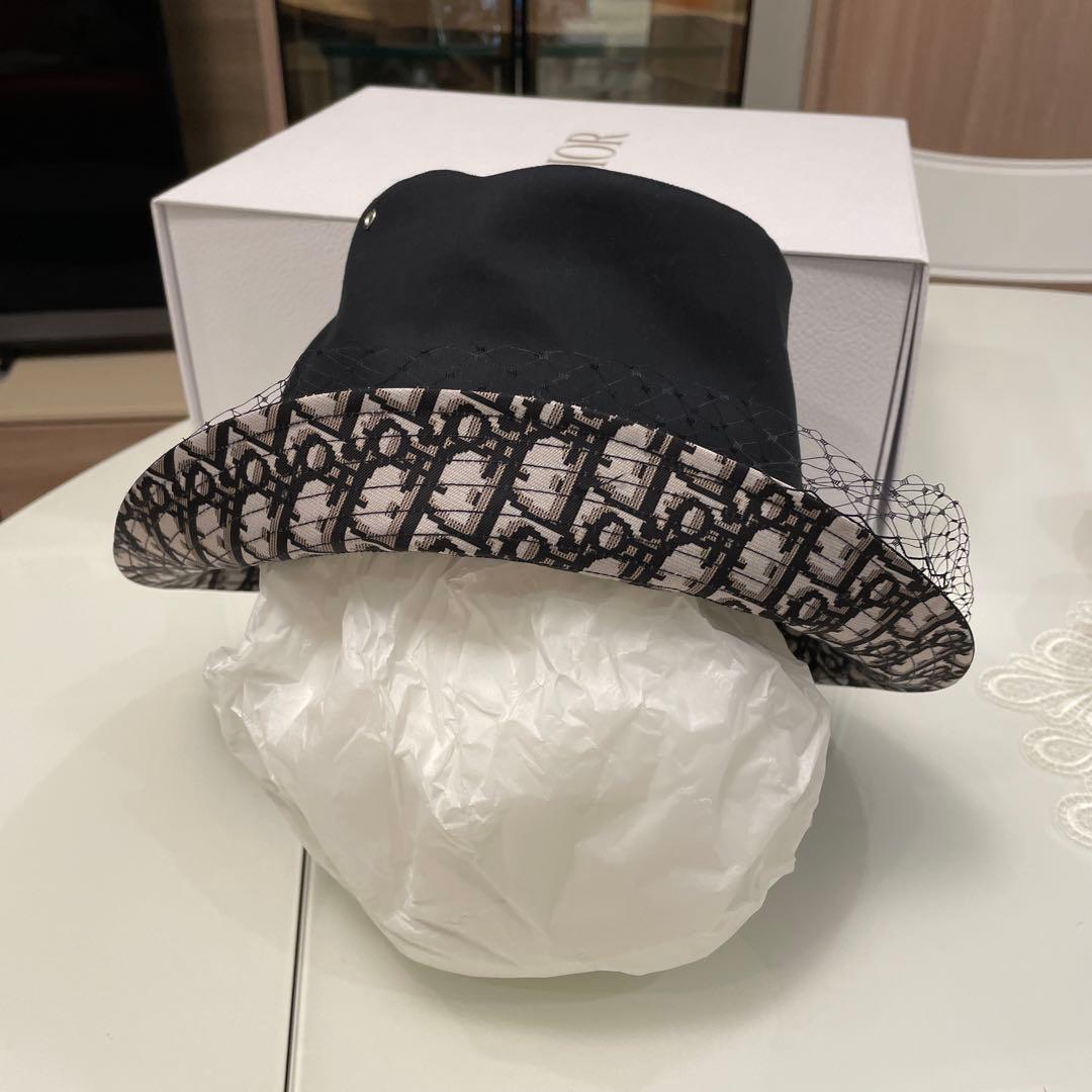 美品！DIOR チュールバケット Teddy-D ボブハット 59サイズ