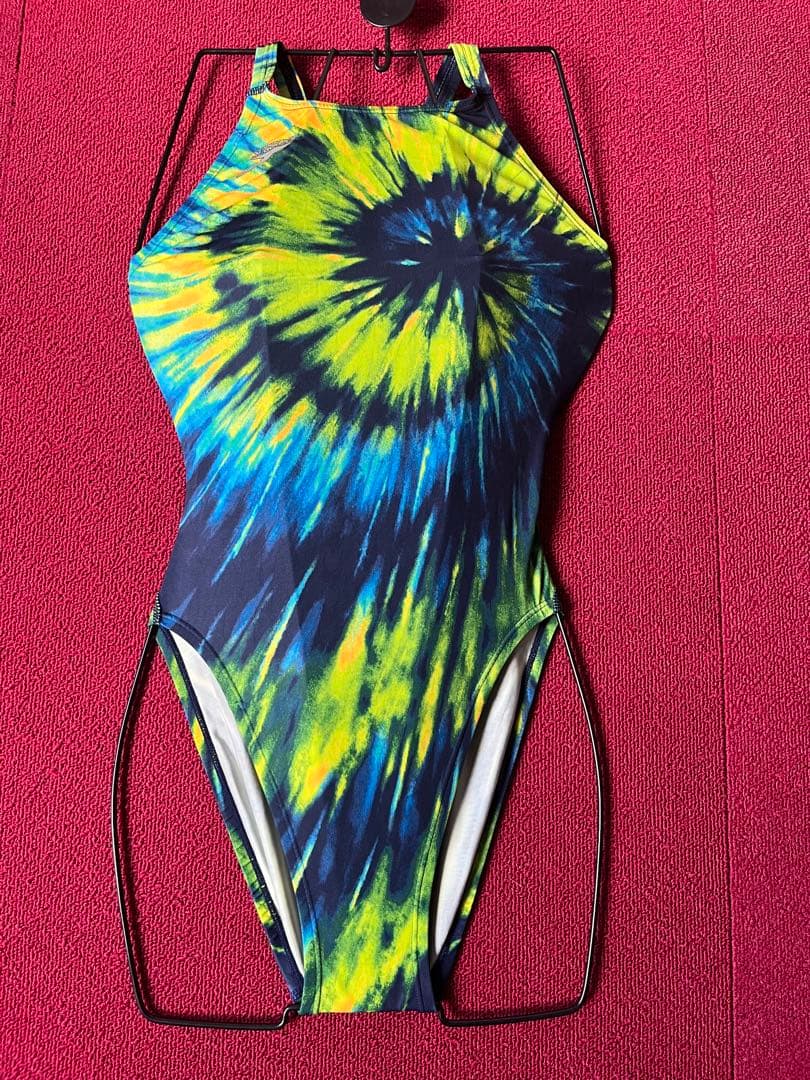 スピード水着　ワンピース水着　競泳水着　ウロコ柄　サイズL 中古品 ハイレグ