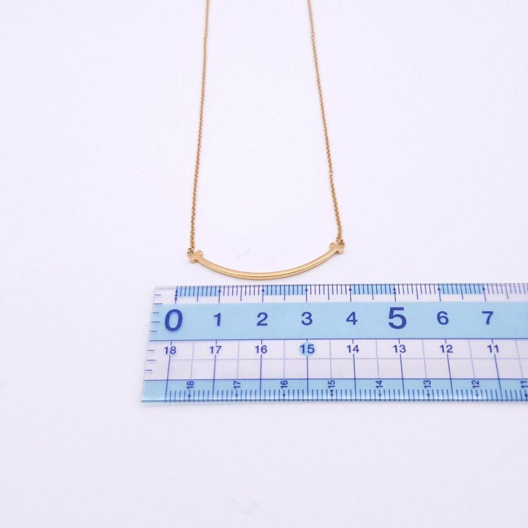 Tiffany ティファニー Tスマイル スモール YG イエローゴールド