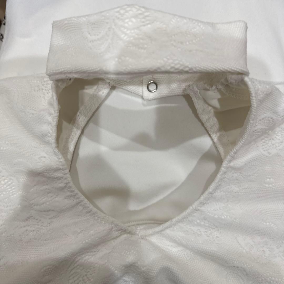 【未使用】オーダーレオタード　ホワイトレース