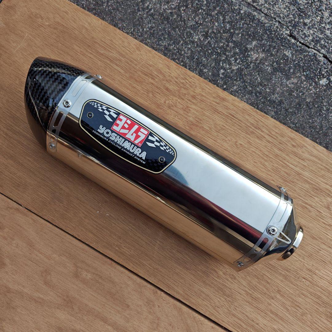 ヨシムラ gsxr125 機械曲R-77S サイクロン　カーボンエンド
