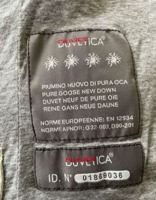 DUVETICAデュペティカ　 ダウンベスト　ダブルジップフード　ホワイト　38