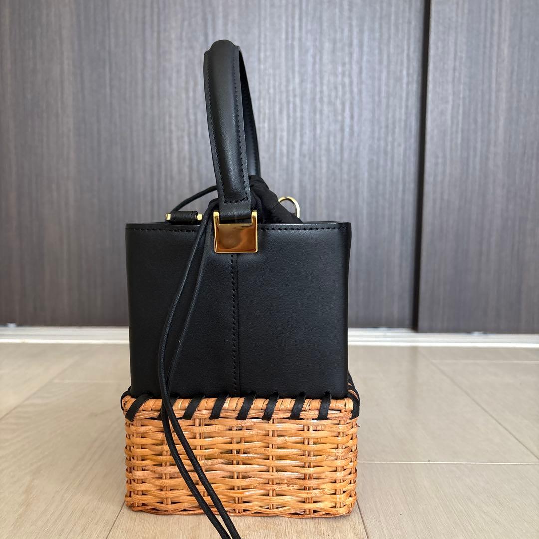 VIOLAd'ORO カゴバッグ　ブラック
