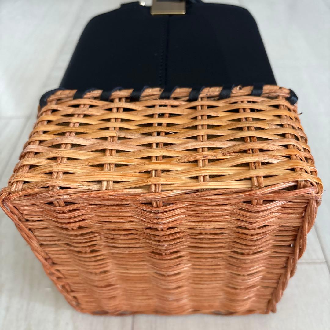 VIOLAd'ORO カゴバッグ　ブラック