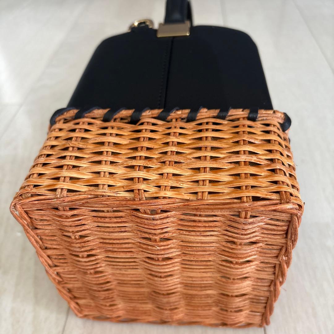 VIOLAd'ORO カゴバッグ　ブラック