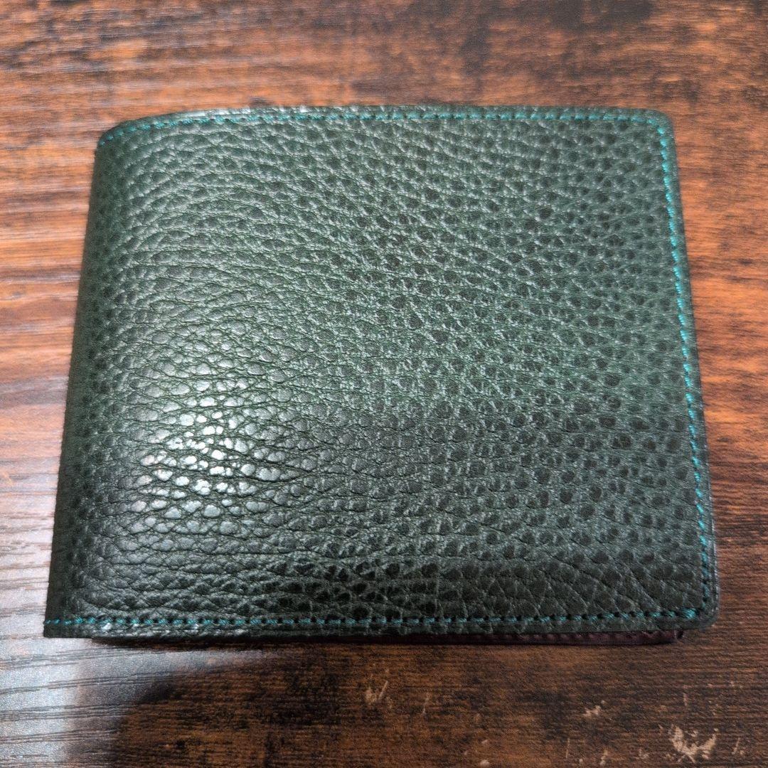 ASUMEDERU 二つ折り札入れ財布 ドラーロカード札入れグリーン