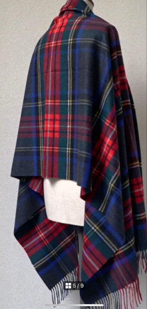 ジョンストンズ大判ストール日本限定カラーチャコールグレースチュワート