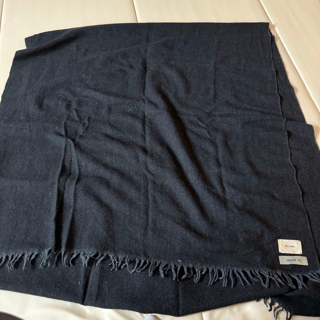 フ*イ様 the letters ヘリンボーン 大判ストール　マフラー　レターズ