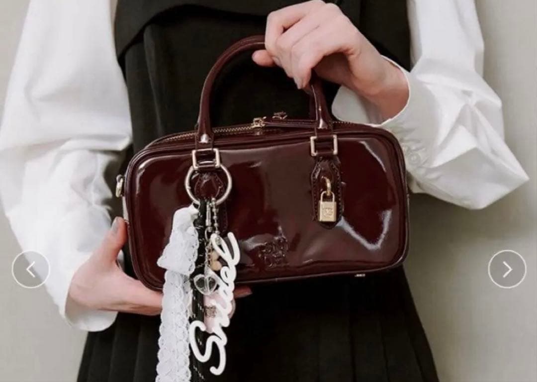 SNIDEL ミニボストン ダークブラウン スナイデル バッグ