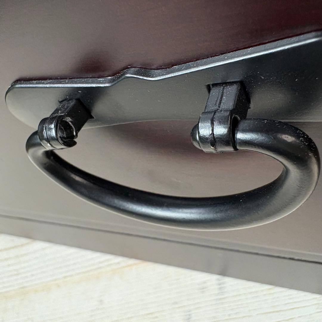 訳あり品！【118】民芸家具木製桐材無垢引き戸チェストタンス木製収納家具和室和風