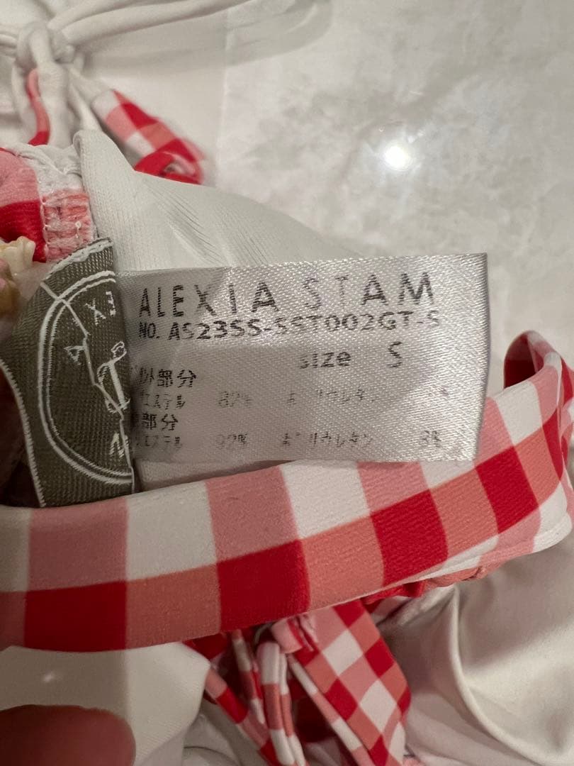 【最終値下げ】ALEXIA STAM ♡ギンガムチェックビキニ S