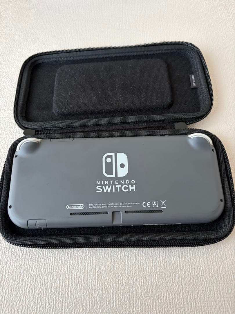 Nintendo Switch Lite グレー ケース付き　箱に傷あり