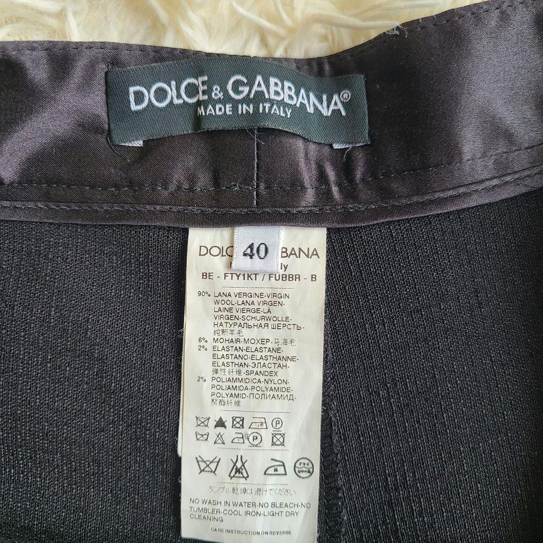 極美品✨L ドルチェアンドガッバーナ ショートパンツ 春夏 ブラック サテン