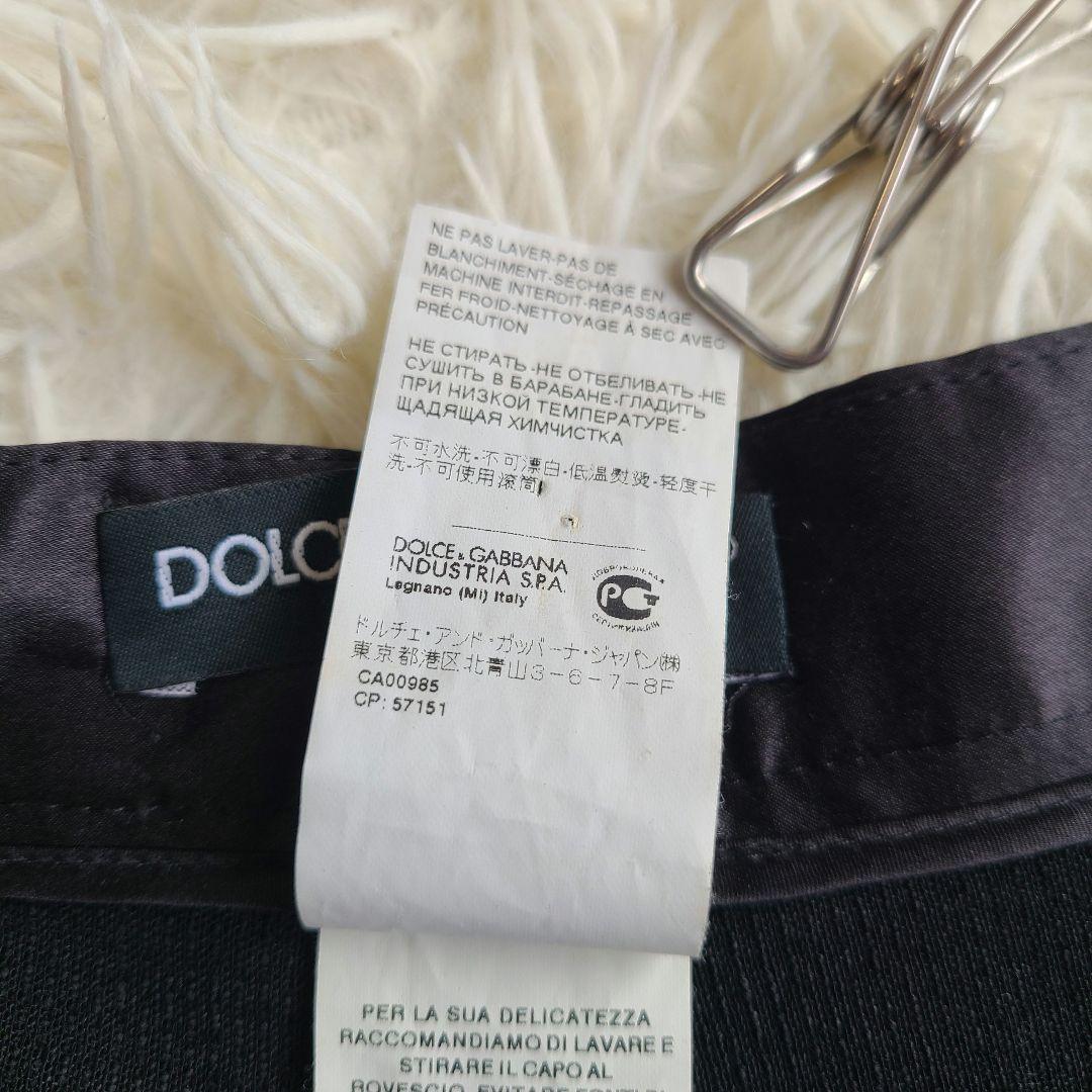 極美品✨L ドルチェアンドガッバーナ ショートパンツ 春夏 ブラック サテン