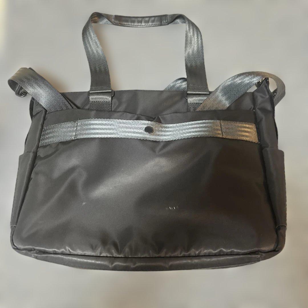 マンハッタンポーテージブラックレーベル ツイル トートバッグ 黒 ビジネスバッグ