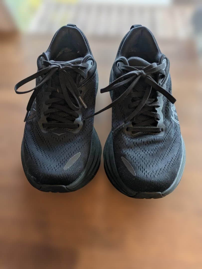 HOKA ブラック ランニングシューズ BONDI 8 25cm