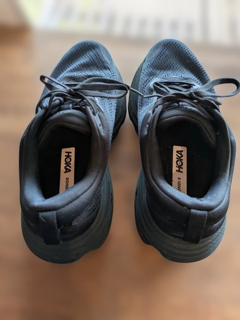 HOKA ブラック ランニングシューズ BONDI 8 25cm