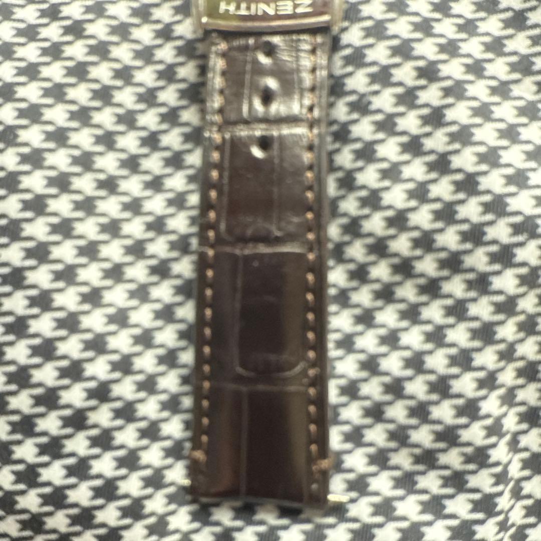 ZENITH純正Dバックルクロコベルト