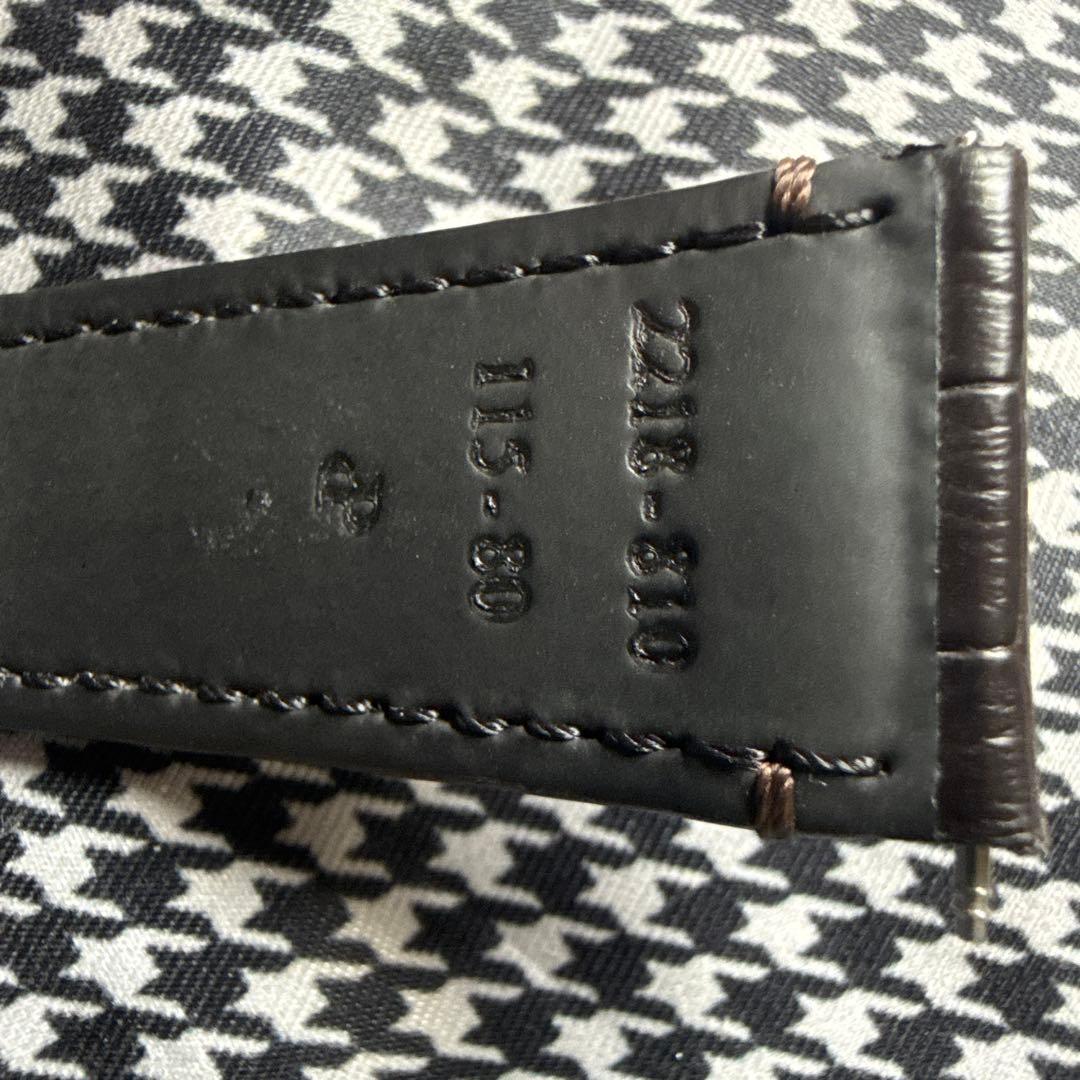 ZENITH純正Dバックルクロコベルト