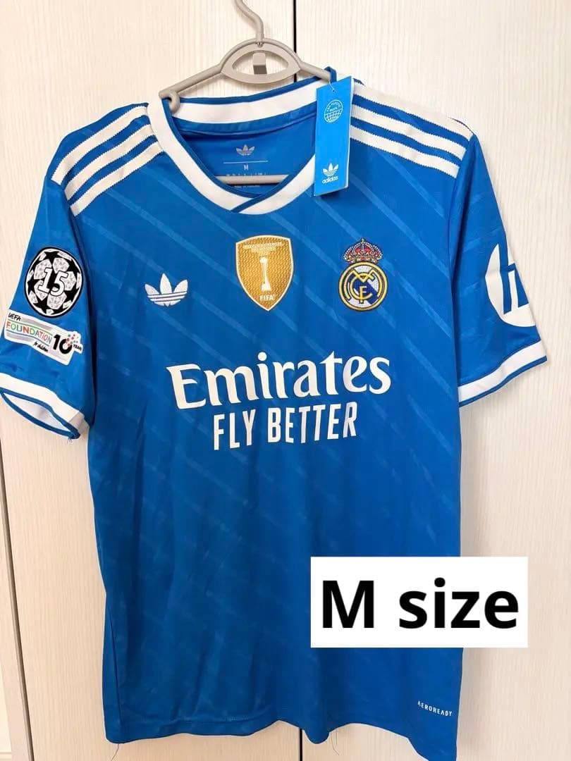 値下げ　タグ付き　Adidas レアルマドリード　エムバペ　Mサイズ