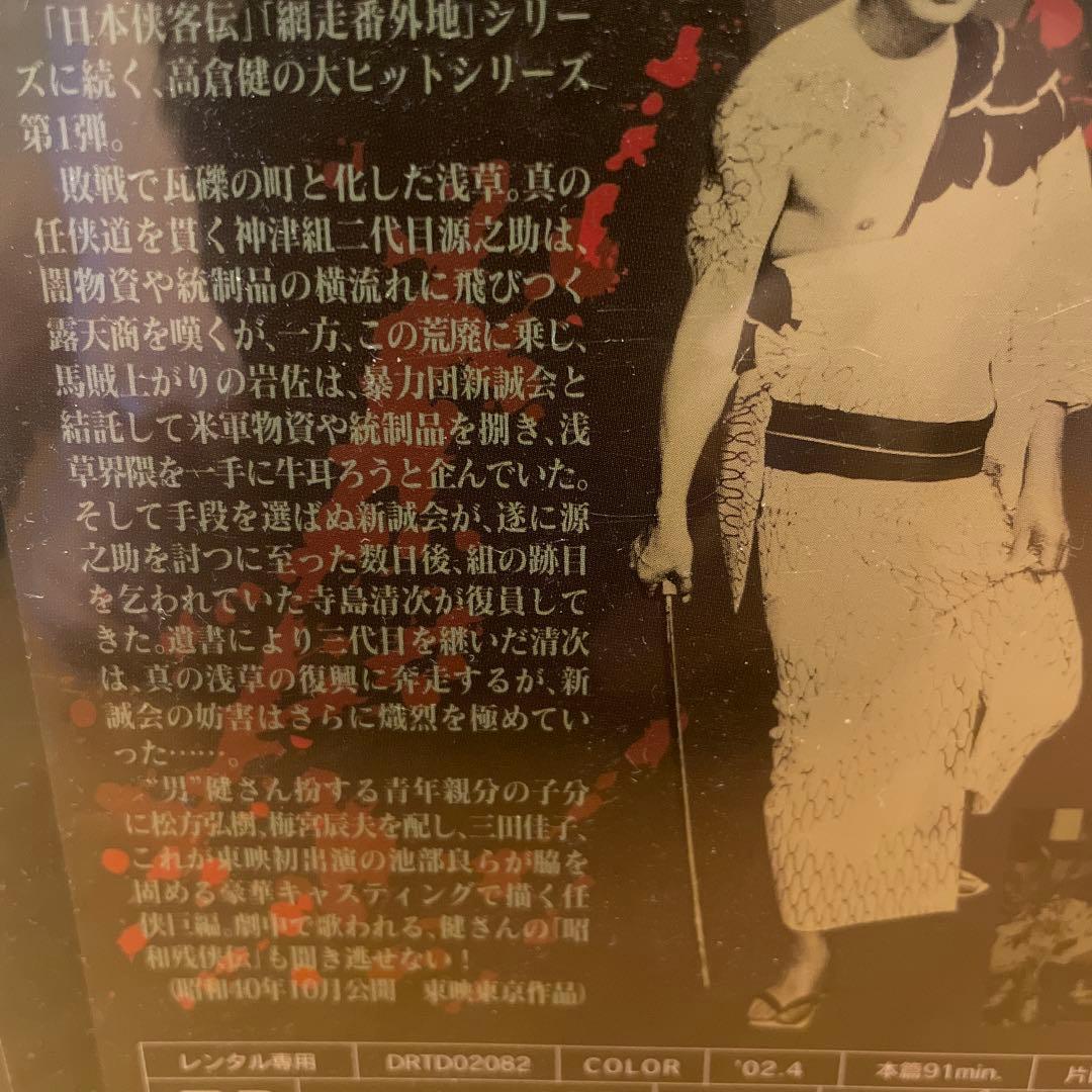故　高倉健　昭和残俠伝　DVDレンタル品　珍品！