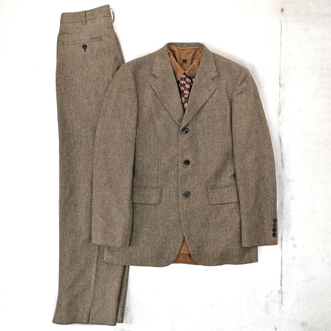 Vintage 80s タケオキクチ ツイード 成人式 セットアップ スーツ