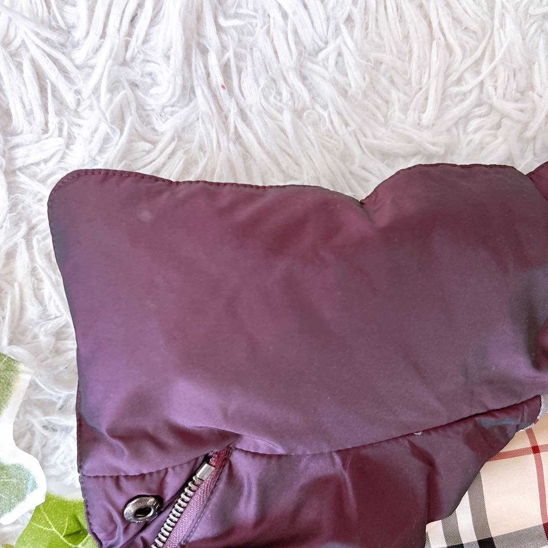 バーバリー ロンドン　裏地 ノバチェック　ダウンベスト レディース 38