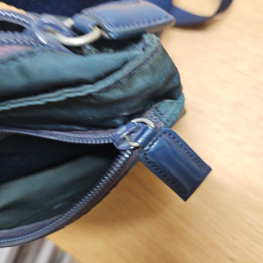 PRADA プラダ サコッシュ ショルダーバッグ ネイビー 三角ロゴ