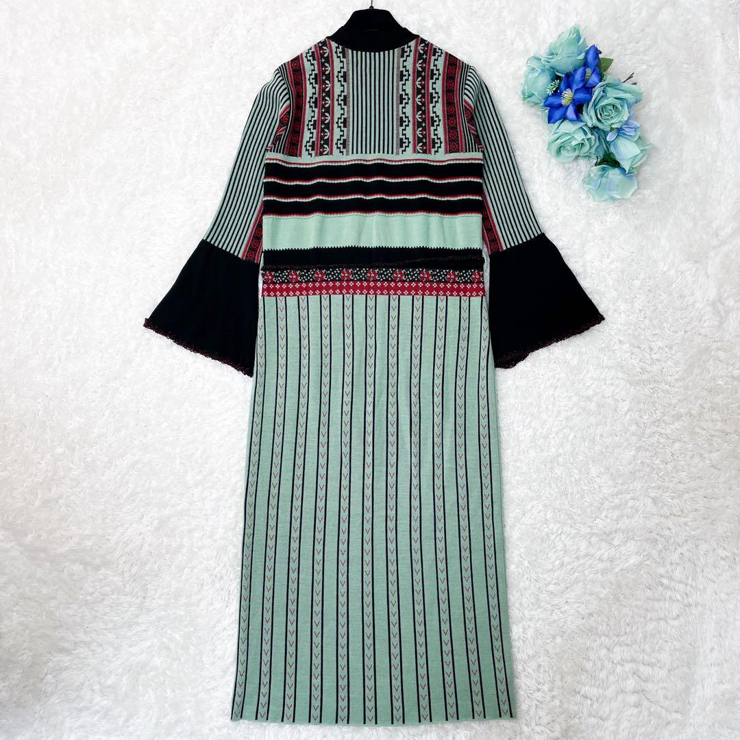 極美品 mame kurogouchi ニットワンピース 完売品 ジャガード