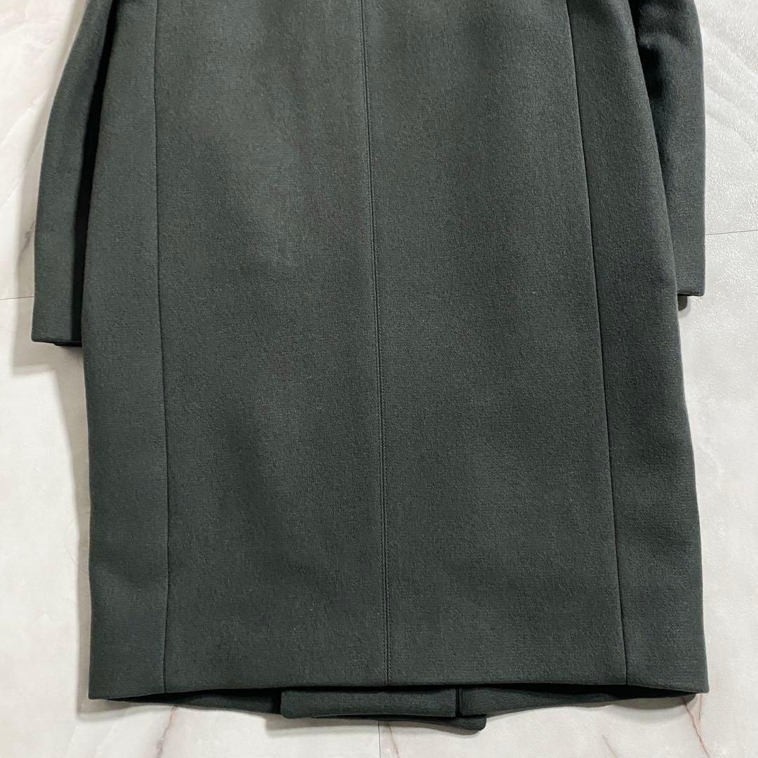B18052 美品 ザリラクス ウールメルトンチェスターコート グレー 36