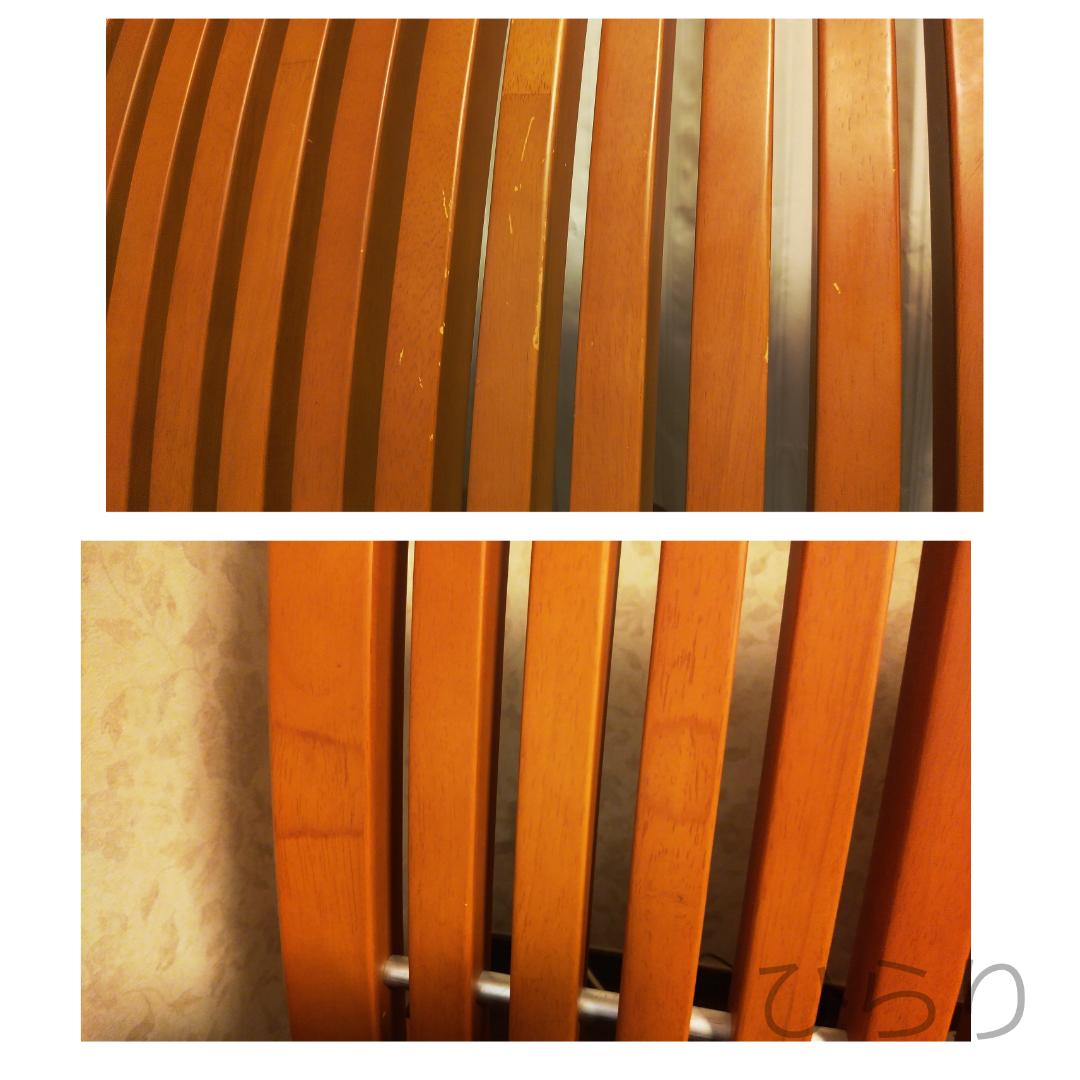 縦格子ヘッドボード セミダブルベッドフレーム