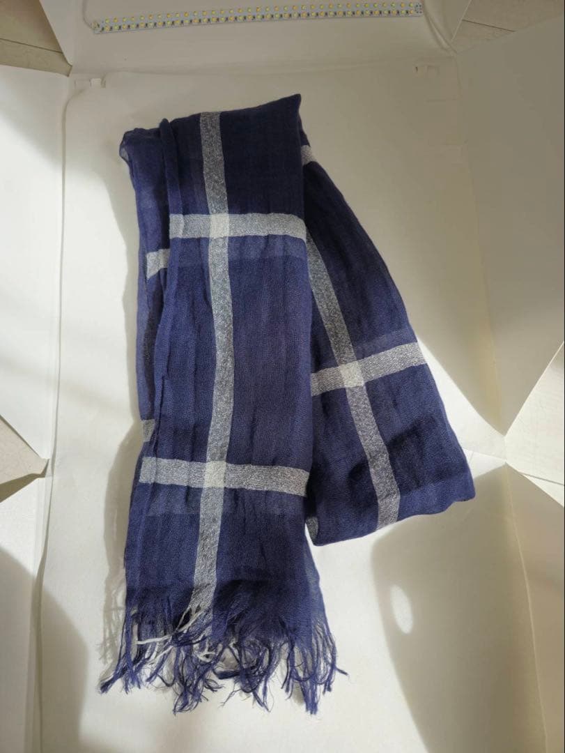 希少☆美品☆ヨウジヤマモト プリュス ノアール☆チェックストール☆マフラー