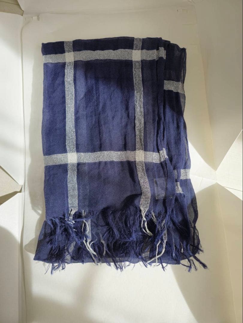 希少☆美品☆ヨウジヤマモト プリュス ノアール☆チェックストール☆マフラー