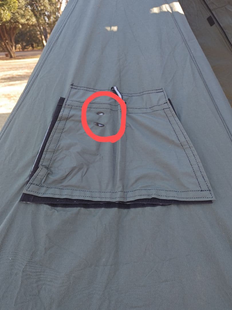 POMOLY パップテント煙突穴付 STOVEHUT TC