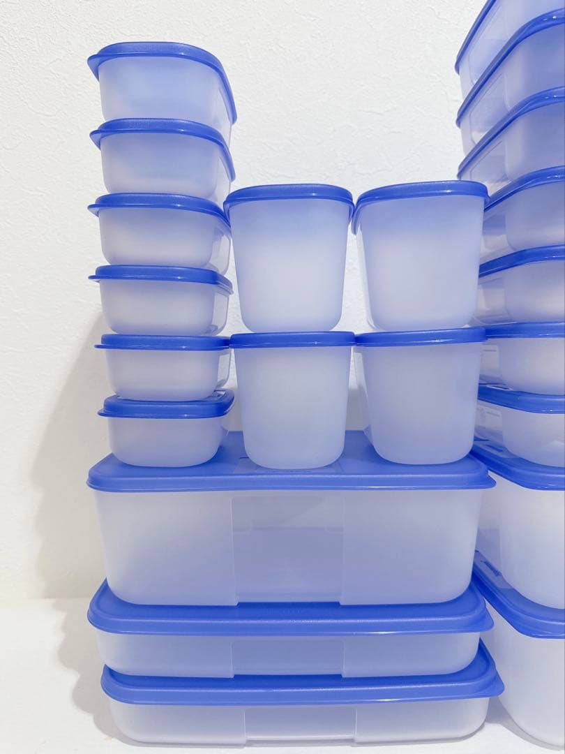 新品　Tupperware フリーザーメイト　ブルー　22点セット