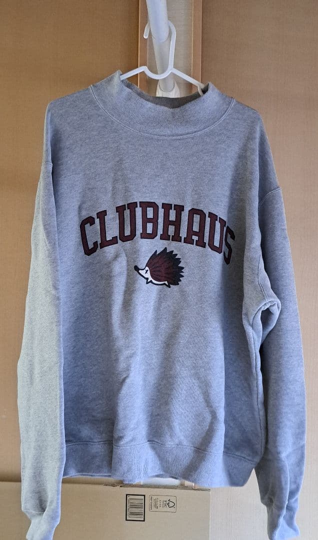 Clubhaus グレー モックネック SweatShirt XL