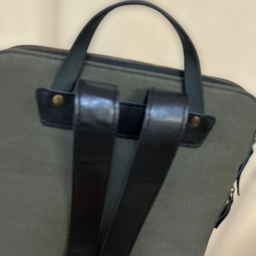 香久山鞄KAGUYAMA KABAN革と帆布のお出かけリュック未使用品完売