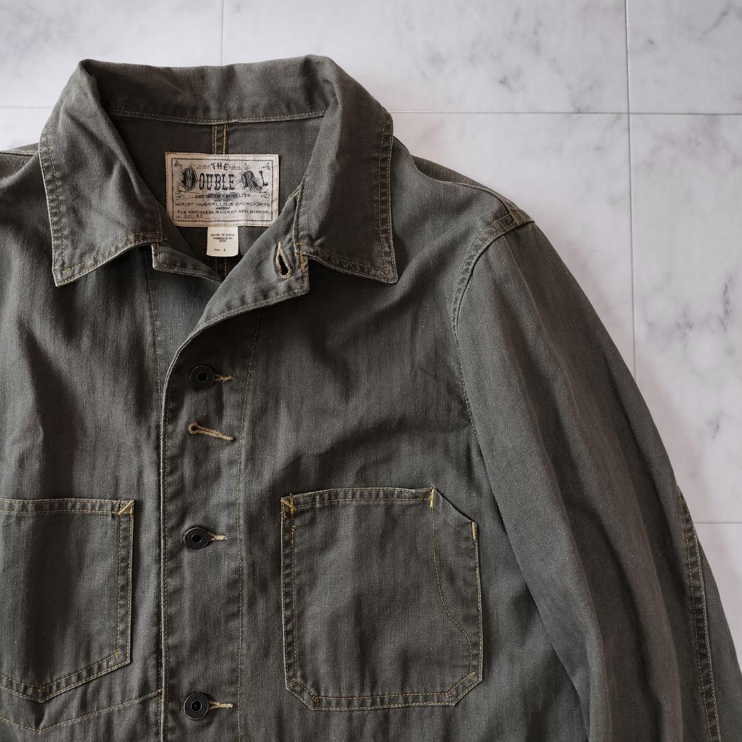 RRL 23SS ヘリンボーンツイルチョアジャケット M カバーオール リネン