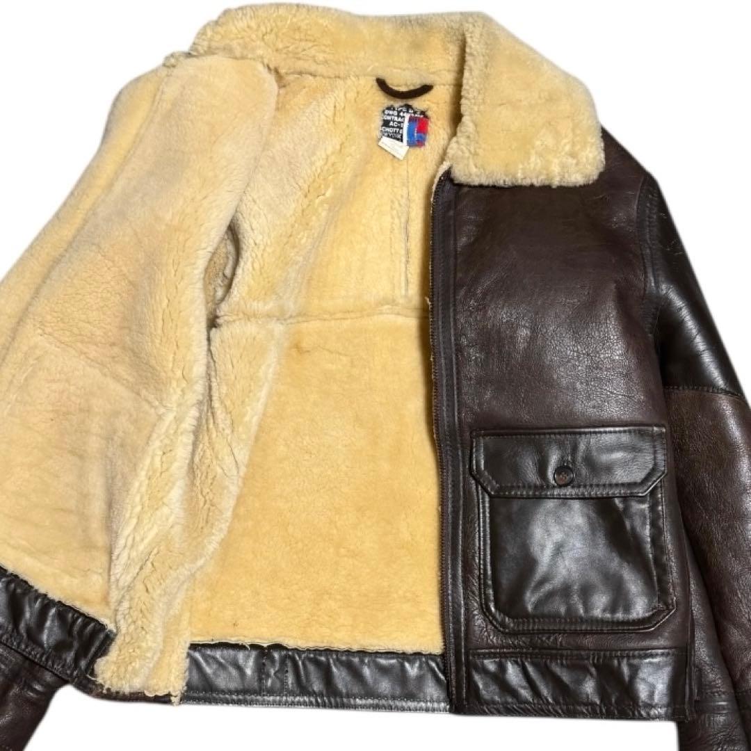Schott B-3 M-445型 リアルムートン ボマージャケット 42