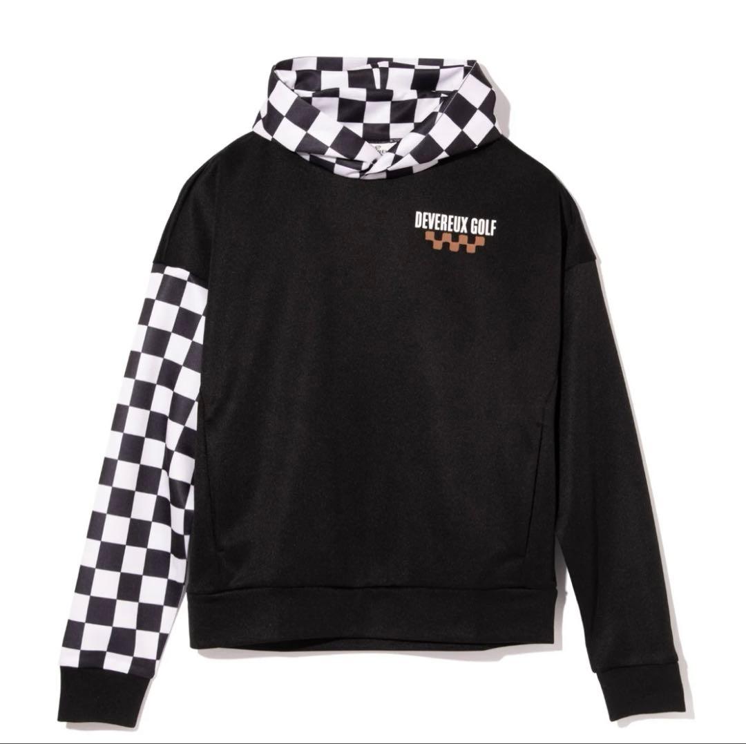 新品【デヴァロー ゴルフ】レディース チェッカーフーディー（Ｍ）