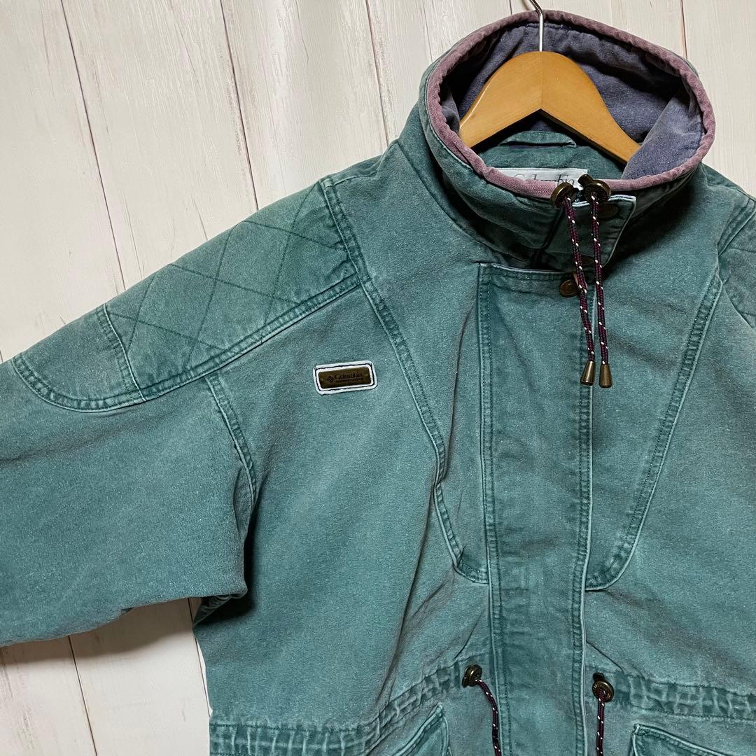 90s Columbia コロンビア 胸 ロゴ アウトドア ダック ジャケット