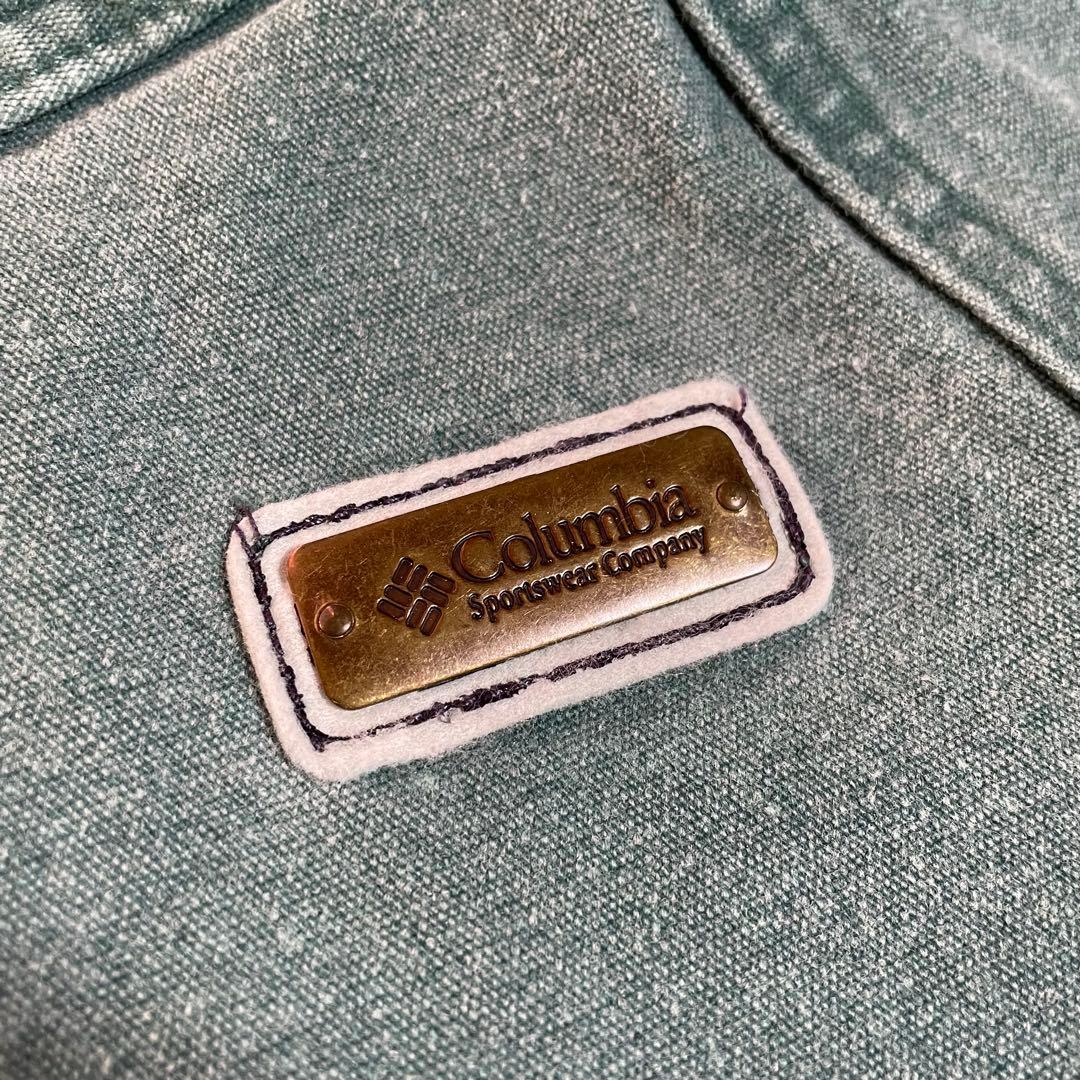 90s Columbia コロンビア 胸 ロゴ アウトドア ダック ジャケット