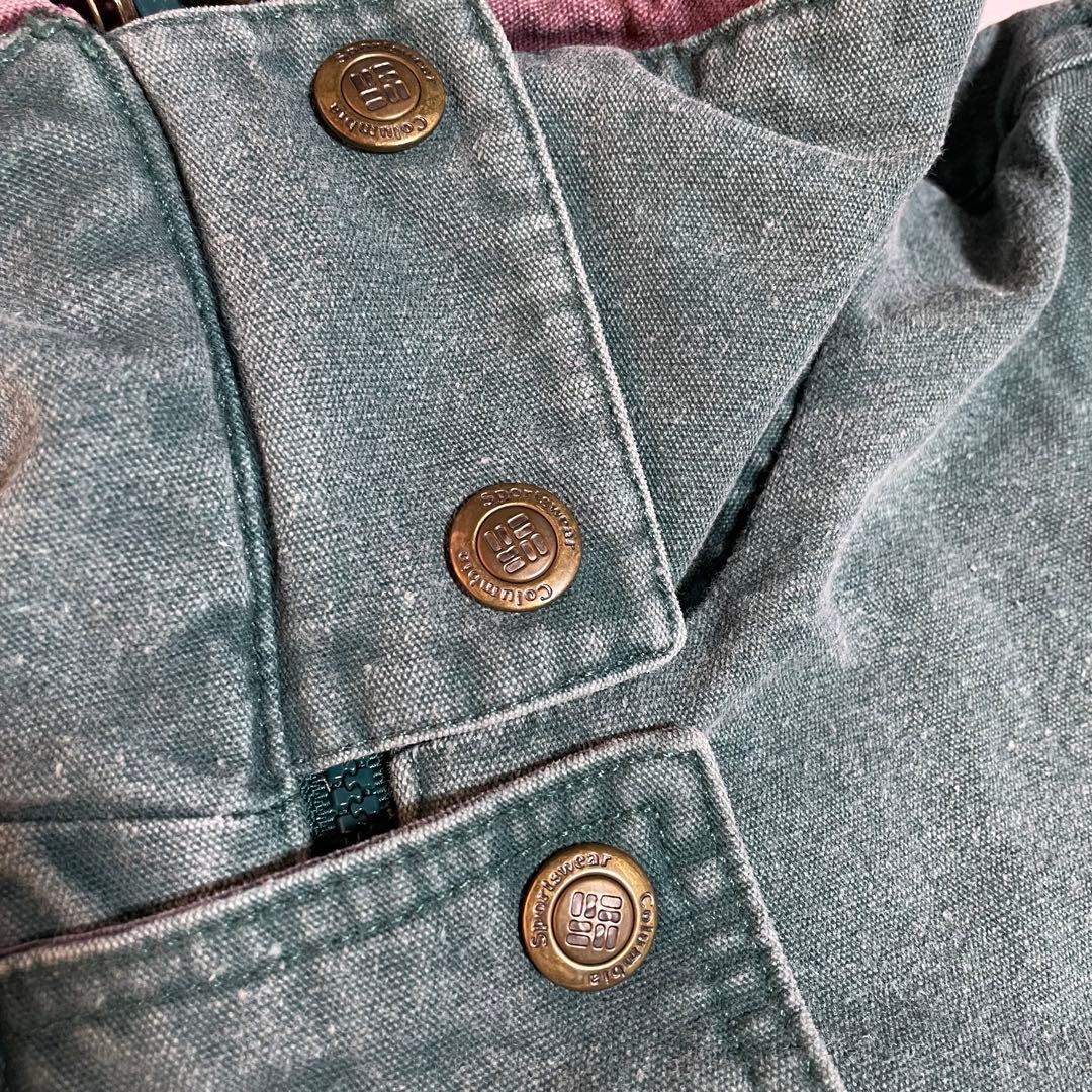 90s Columbia コロンビア 胸 ロゴ アウトドア ダック ジャケット